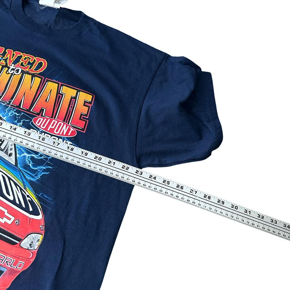 Vintage Chase‎ Authentics Jeff Gordon NASCAR T-Shirt Blue Men’s Large 1999 New - Picture 10 of 12